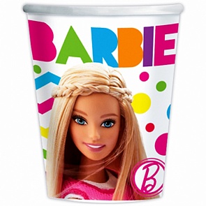 Набор одноразовых стаканов Барби, 270 мл, 8 штук (Amscan, 1502-2012)